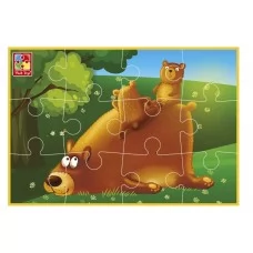 Мягкие пазлы А5, Малыш сможет Медвежата, Vladi Toys VT1103-98