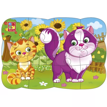 Пазлы на магните А5 Котики, Vladi Toys VT3205-73
