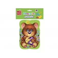 Магнитные пазлы А5 Малыш сможет Медвежонок, Vladi Toys VT3301-04