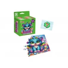 Игра развивающая пазлы и сквиш-сюрприз Бирюзовый дракончик, Vladi Toys VT8030-04