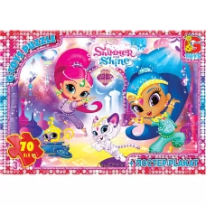 Пазли картонні Шиммер та Шайн, 70 елементів, G-Toys OS620 Пазли картонні Шиммер та Шайн, 70 елементів, G-Toys OS620