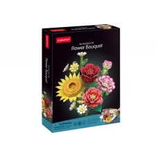 3D пазл конструктор Flower Bouquet Весенний, 30 см, объемная композиция, Cubic Fun P867h