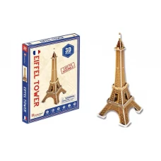 3D пазл конструктор Eiffel Tower міні, 22 см, об'ємна модель, Cubic Fun S3006h