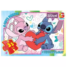 Пазлы картонные Stitch, 35 элементов, G-Toys SC612