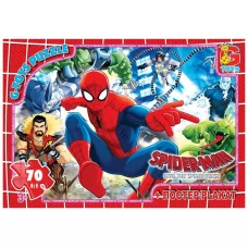 Пазлы картонные Spider-Man, 70 элементов, G-Toys SM888