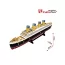 3D пазл конструктор Titanic, 45 см, объемная модель, Cubic Fun T4012h
