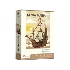 3D пазл конструктор Santa Maria корабль, 32 см, объемная модель, Cubic Fun T4031h