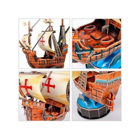3D пазл конструктор Santa Maria корабль, 32 см, объемная модель, Cubic Fun T4031h 3D пазл конструктор Santa Maria корабль, 32 см, объемная модель, Cubic Fun T4031h