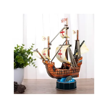 3D пазл конструктор Santa Maria корабль, 32 см, объемная модель, Cubic Fun T4031h 3D пазл конструктор Santa Maria корабль, 32 см, объемная модель, Cubic Fun T4031h