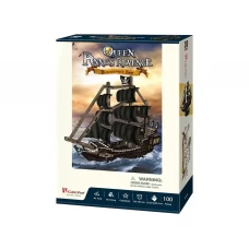 3D пазл конструктор Queen Anne's Revenge корабль, 677 см, объемная модель, Cubic Fun T4035h