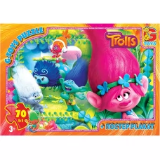 Пазли картонні Тролі, 35 елементів, G-Toys TR0078 Пазли картонні Тролі, 35 елементів, G-Toys TR0078