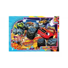 Пазлы картонные Blaze, 117 элементов, G-Toys ZE020