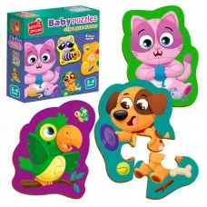 Детский пазл Vladi Toys Хатні улюбленці MAXI от 3 лет