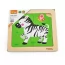 Деревянный мини-пазл Viga Toys Зебра, 4 эл.