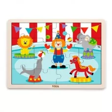 Деревянный пазл Viga Toys Цирк, 16 эл. 