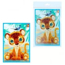 Мягкие пазлы Vladi Toys Тигреня А5 для детей от 3 лет