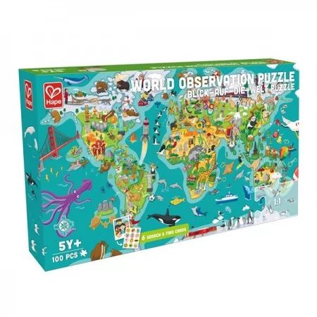 Пазл-игра Hape Карта мира 105 эл. E1626 Пазл-игра Hape Карта мира 105 эл. E1626