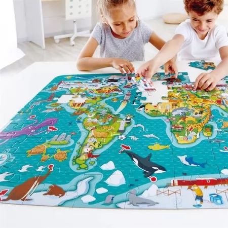 Пазл-игра Hape Карта мира 105 эл. E1626 Пазл-игра Hape Карта мира 105 эл. E1626