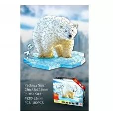 Пазл дитячий BabyToys 88655 Полярний ведмідь 100 елементів