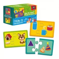 Пазл-мемори Vladi Toys Знайди пару от 3 лет с животными