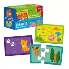 Пазлы развивающие Vladi Toys Знайди пару от 3 лет