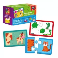 Пазл Vladi Toys Знайди пару животные разные цвета от 3 лет