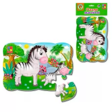 Пазли на магніті А5 "Зебрики" VT 3205-75 укр. "Vladi Toys"