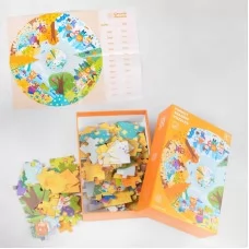 Дитячий пазл BabyToys Пори року 88 деталей круглий Дитячий пазл BabyToys Пори року 88 деталей круглий