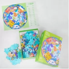 Пазлы BabyToys С 48158 Транспорт 108 деталей круглые