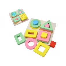 Деревянная игрушка Геометрика, 16 деталей MD 0728