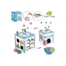 Деревянный развивающий игровой центр, бизикуб MD 1381, 6в1, Tree Toys