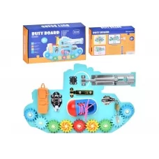 Деревянная игрушка бизиборд Танк MD 0802