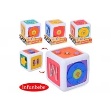 Игрушка PL5011-TB, фиджет-куб, погремушка, подвижные детали, 4 вида (цена за 1шт)