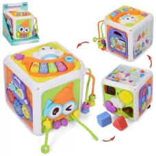 Игра 967 куб, 7в1, бизикуб, 13,5см, пианино (музыка, звуки животных, свет, изменяющиеся режимы), шестерни, сортер (5 фигур-погремушки), прорезыватель, лабиринт, подвижные детали, на бат-ке, в кор-ке, 16-19,5-15см Игра 967 куб, 7в1, бизикуб, 13,5см, пианино (музыка, звуки животных, свет, изменяющиеся режимы), шестерни, сортер (5 фигур-погремушки), прорезыватель, лабиринт, подвижные детали, на бат-ке, в кор-ке, 16-19,5-15см
