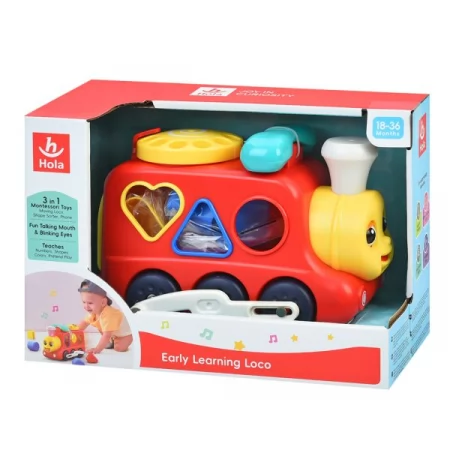 Игра HE9981 паровоз 20см, сортер (6 фигур), музыка, свет, ездит, подвижные детали, телефон, на бат-ке, в кор-ке