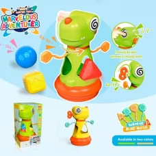 Игра HTL8009A динозавр, 22,5см, развивающая, сортер, подвижные текстурные детали, пискавка, грызунок, 2 цвета, в коробке, 15-27,5-15см Игра HTL8009A динозавр, 22,5см, развивающая, сортер, подвижные текстурные детали, пискавка, грызунок, 2 цвета, в коробке, 15-27,5-15см