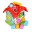 Игра M 0001 U/R домик-логика, 20см, сортер, счеты, шестеренки, часы, пищалка, в кор-ке