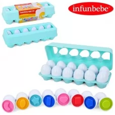 Пазлы яйца BabyToys PLE12 12 штук сортер Пазлы яйца BabyToys PLE12 12 штук сортер