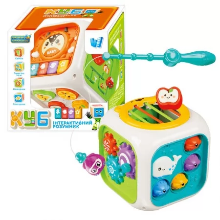 Интерактивный куб WToys 30671 со звуком и светом для малышей