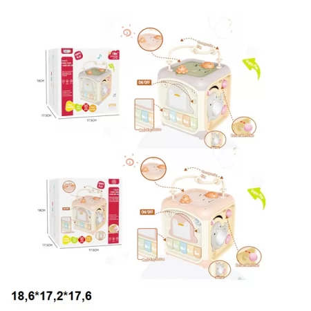 Сортер куб BabyToys 368-54H/R музыкальный со светом