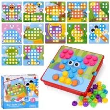 Мозаика детская BabyToys YG898-6 46 деталей животные