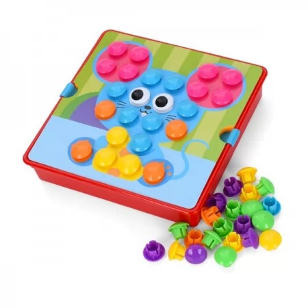 Мозаика детская BabyToys YG898-6 46 деталей животные