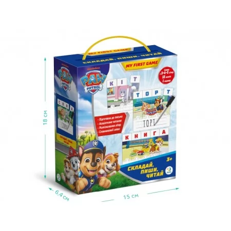 Навчальна гра Paw Patrol Складай, пиши, читай, DoDo 200622