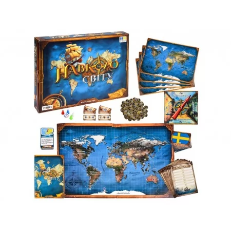 Настольная игра "Вокруг света" 30110, приключенческая, 6+, Strateg