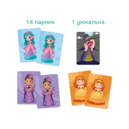 Карточная игра Принцессы и Колдунья, DoDo 301234 Карточная игра Принцессы и Колдунья, DoDo 301234