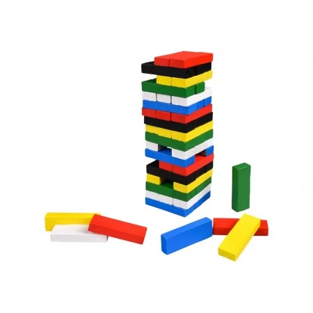 Настольная игра Tower Mini, деревянная башня с кубиком, Strateg 31064