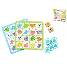 Настольная игра Умное Лото Цветные зверьки, 4 поля, 44 фишки, 2 кубика 900804 Настольная игра Умное Лото Цветные зверьки, 4 поля, 44 фишки, 2 кубика 900804
