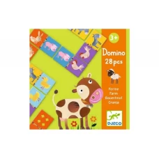 Игра детское домино Ферма Djeco DJ08158 Игра детское домино Ферма Djeco DJ08158