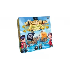 Настільна гра "Морський бій Pirates Gold", 3+, Danko Toys Настільна гра "Морський бій Pirates Gold", 3+, Danko Toys