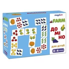 Гра настільна розвиваюча Доміно Фрукти-овочі Magdum ME5032-23